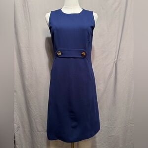 Tory Burch Navy Dress with Gold Accents - Size S/P